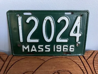 1966 Massachusetts Motorcycle Plate # 12024 • $24.99