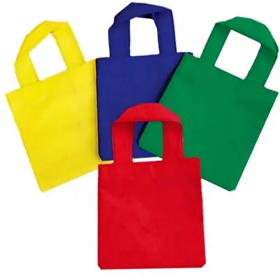 6 Party Tote Bags - 22cm X 14cm Toy Loot Gift Wedding/Kids Empty Easter Egg • £2.99