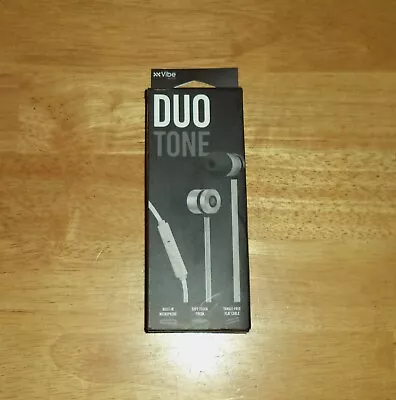 Vibe Duo Tone Earphones 3.5mm Plug Microphone Mic Gray DG-OEB-ASST *NEW* • $9.49