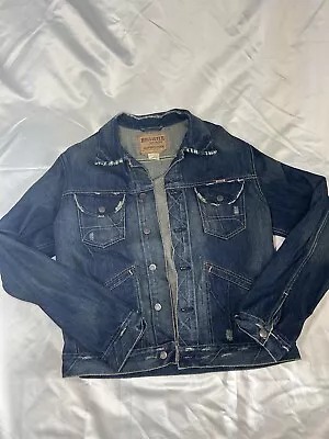 Men’s Hollister Blue Denim Jacket Size Large • $29.99