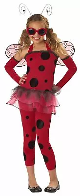 Sweet Love Bug Lady Bird Child Girls Fancy Dress Costume California Costumes M • £12.99