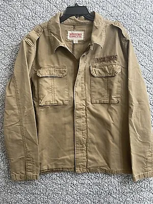 Mossimo Supply Co. Men’s Canvas Full Zip Button Up Brown Jacket Size XL • $45