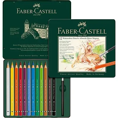 Faber Castell Albrecht Durer Magnus Watercolour Pencils 12 Tin - Large Diameter • £32.99