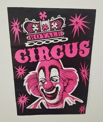 Vintage Original Royale Circus Poster 30cm X 42cm • $35