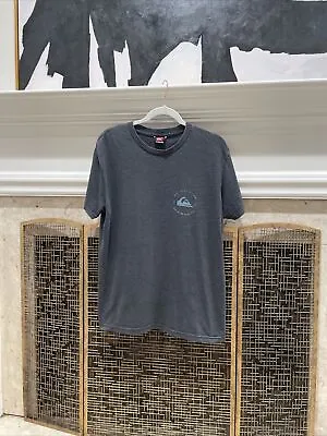 Men’s Quicksilver Pacifico T Shirt Black Faded Size Large Surf Surfing Skate • $4.53