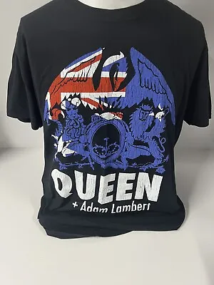 Queen Adam Lambert Large Black T-shirt In Excellent Condition • $29.99