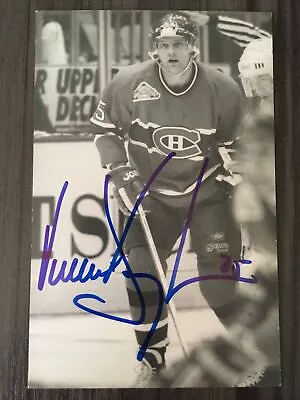 Vintage Montreal Canadiens Vincent Damphousse Autograph Postcard • $14