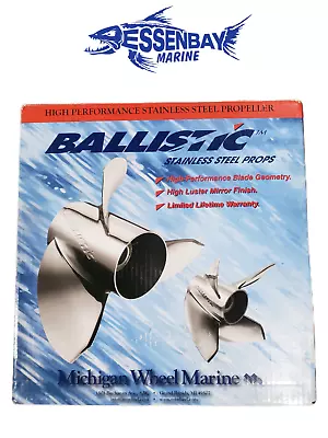 Ballistic 345932 SS Boat Propeller 14-3/4  X 17  RH 3 Blade For Yamaha • $395.95