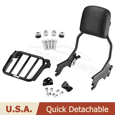 Sissy Bar/Luggage Rack/Docking Mount For Harley Heritage Classic FLHC Street Bob • $125.99