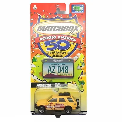 Matchbox Across America 50th Birthday Arizona Isuzu Rodeo Canyon Rescue 1/62 #48 • $11.69