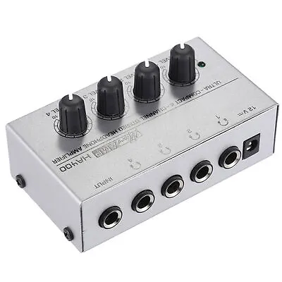 Ultra-Compact Microamp 4-Channel Audio Stereo Headphone Amplifier Recording V7U5 • $16.59