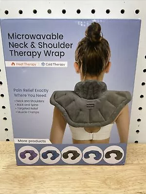 Morliden Microwaveable Neck & Shoulder Wrap Moist Warm And Cold Therapy Lavender • $34.99