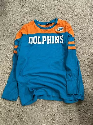 Nike NFL Miami Dolphins Classic Long Sleeve T Shirt Men’s Size L • $14.99