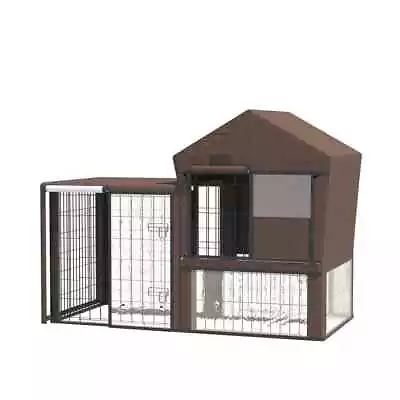 Rabbit Hutch Cover Bunny Guinea Pig Cage Protector Water-Resistant Cover • £29.18