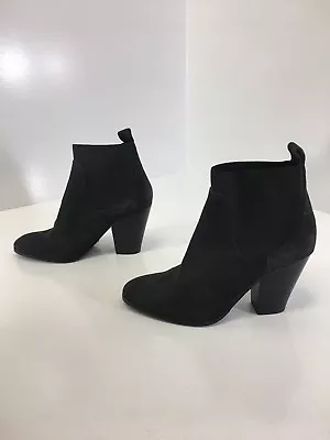 Victoria's Secret Womens Suede Ankle Boot Dark Charcoal Sz 7 New • $3999