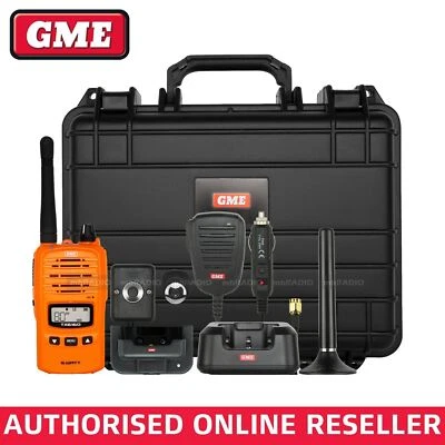$369 • Buy Gme Tx6160xock 5/1 Watt Ip67 Uhf Cb Handheld Radio - Blaze Orange Car Kit