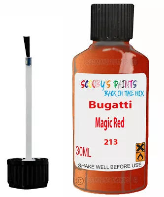 For Bugatti All Models Magic Red Touch Up Code 213 Scratch Car Chip Repair Paint • £6.99