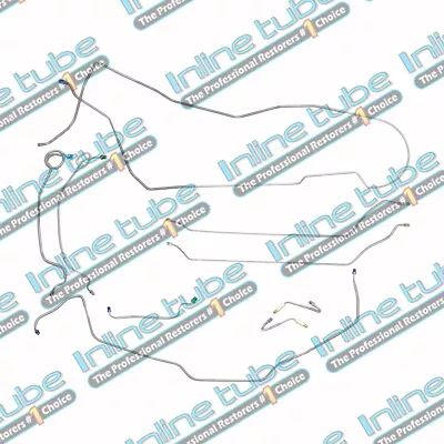 1971-72 Chevy Chevelle Malibu Hdt Brake Line Set Lines Kit Tubes Manual Drum Oe • $155