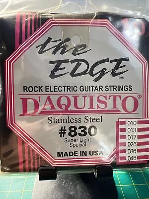 D'aquisto Rock Electric Guitar Strings #830 Super Light Special • $4.63