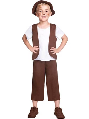 £12.99 • Buy Poor Tudor Boy Fancy Dress Costume Kids Historical School Book Day Victorian