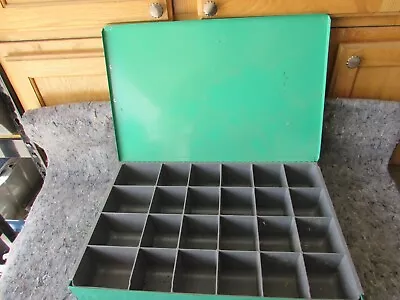 Vintage Metal Parts Drawer Organizer Storage Bin  24 Bins   12 X 18 X 3 • $30