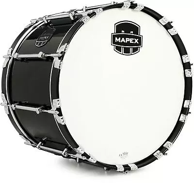 Mapex Quantum Mark II Marching Bass Drum - 14-inch X 20-inch Gloss Black • $539.95