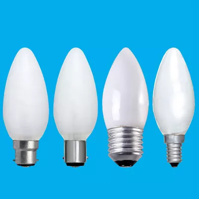£12.99 • Buy 12x Opal Candle Dimmable Standard Light Bulbs 25W 40W 60W BC ES SBC SES Lamps