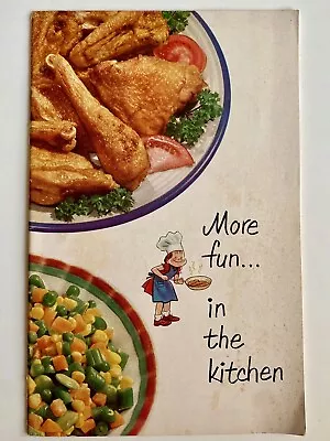 1951 MORE FUN IN THE KITCHEN Birds Eye Cookbook Baking General Foods MCM VTG Ads • $10