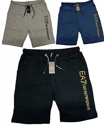 Emporio Armani Ea7 Pure Soft Terry Cotton Sweat Shorts Up To 75% Sale • £12.80