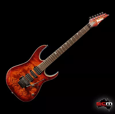 Ibanez RG1070PBZ BTB Premium Electric Guitar Brown Topaz Burst Finish Pro Setup • $2599