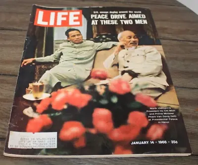 Vtg Life Magazine JANUARY 14 1966 North Vietnam's President GREAT ADS! • $14.99