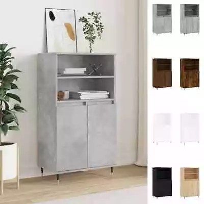 Highboard Sideboard Tall Storage Cabinet Side Cabinet Engineered Wood VidaXL • £61.99