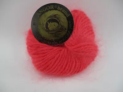 New BELANGOR 100% ANGORA Rabbit Fur Luxurious Yarn | 10Gr | 33Yds | FLAMINGO • $11.95