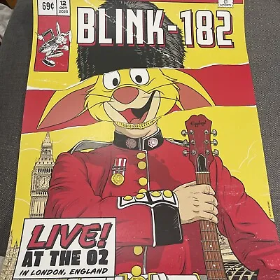 Blink-182 The O2 Arena London England October 12 2023 Poster Limited Edition • $125