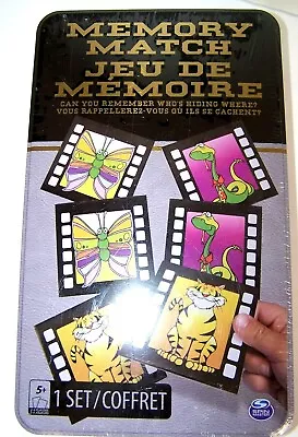 New Sealed ! Memory Match Animal Game By Spin Master Family Games. • $25.25