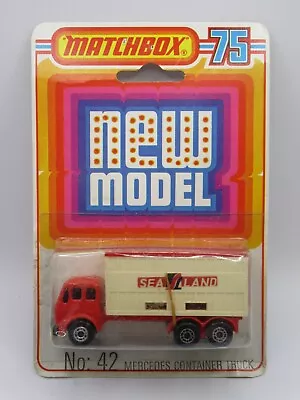 Matchbox Superfast No.42 Mercedes Container Truck 'Sealand' - VnMint/Boxed • £15