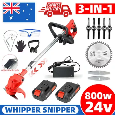 Whipper Snipper Cordless Electric Grass Trimmer Garden Lawn Cutter Brush Mower • $52.25