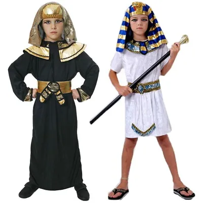 £10.95 • Buy Kids Boys Pharaoh Egyptian King World Book Day Historical Fancy Dress Costume