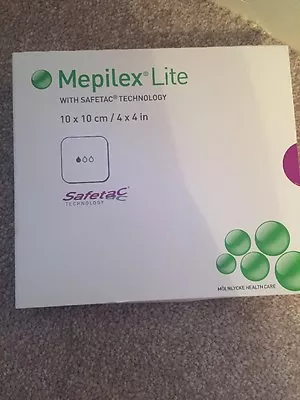 Unopened Box Of Mepilex Lite 4 X4 Silicone Dressing 5 Per Box Many Available • $6