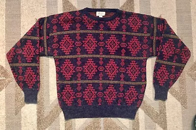 VTG Mens Sweater Store Sears Geometric Cosby Pullover Fair Isle Aztec Grandpa • $25