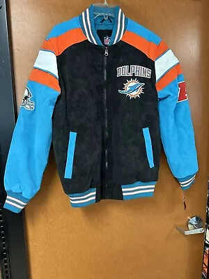 Men's Miami Dolphins NFL Team Apparel Varsity Jacket AFC CHOOSE SIZE. • $72.12