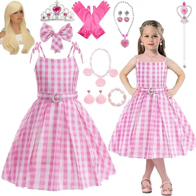 Barbie Cosplay Barbie Costume Kids Book Week Outfits Halloween Party Fancy Dress • $25.99