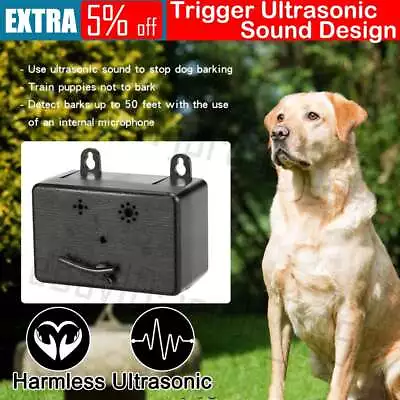 Anti Bark Device Ultrasonic Dog Barking Control Stop Repeller Trainer Train Tool • $20.45