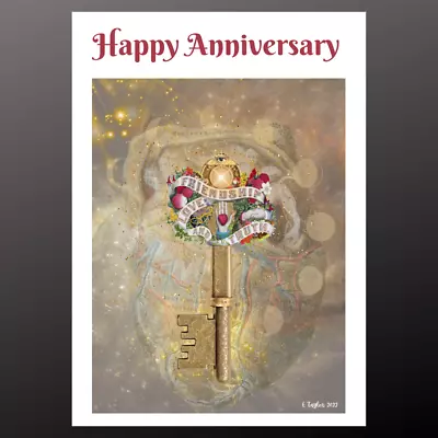 Happy Anniversary Card  Handfasting   Seeded Wiccan Pagan Personalise • £2.99