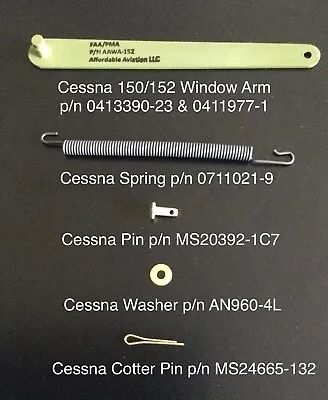 Faa/pma Approved Cessna 150/152 Window Arm Kit- For Cessna P/n 0413390-23 & 0411 • $311.84