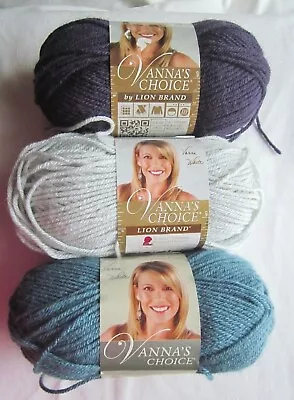 Lion Brand Yarn Vanna's Choice Acrylic Yarn ~ YOU CHOOSE FROM MANY COLORS • $4.75