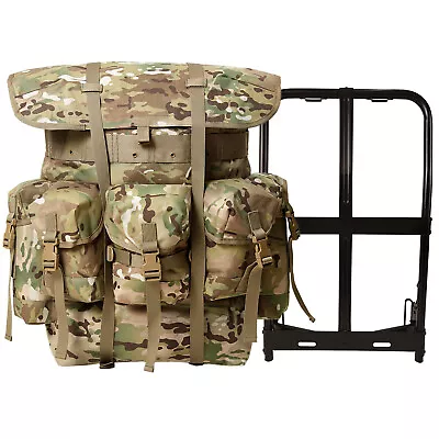 AKMAX Military ALICE Pack Large Rucksack Army Bag With Frame/Straps Multicam • $139.99