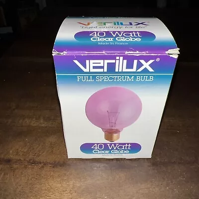 Verilux Sunshine In A Box G25 40 Watt Light Bulb ~ Full Spectrum 1 Unit- New • $11.99