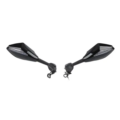 Rearview Mirrors Turn Signals Fit For Kawasaki Ninja ZX7R 1999-2002 ZX10R 04-07 • $23.99