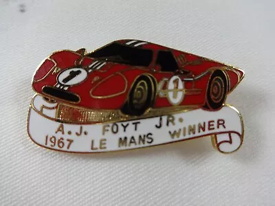 1967 A.J. Foyt Jr. 24 Hours Of Le Mans Winner Collector Pin • $39.99